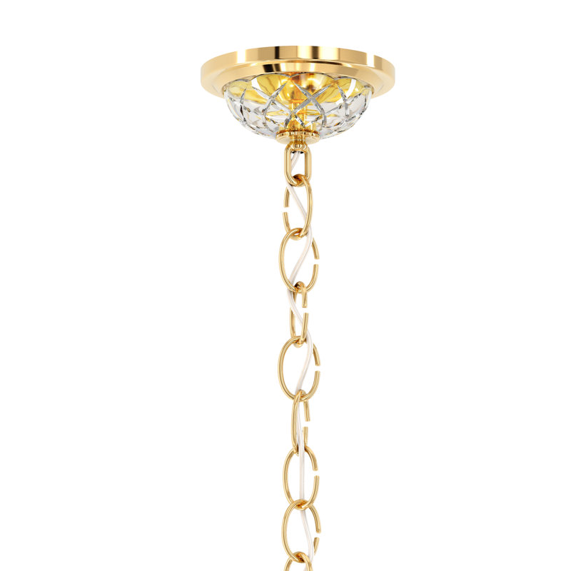 7 - Light Chandelier, Silver / Spectra Crystal Clear