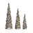 3-Piece Lighted Cone Tree Set