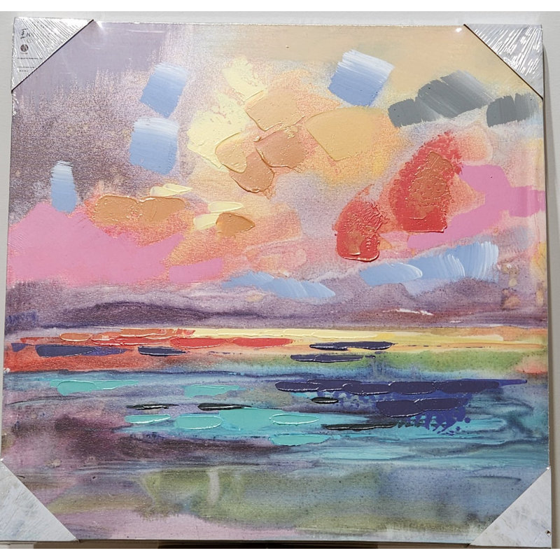 Doritha, aquarelle abstraite encadrée sur toile