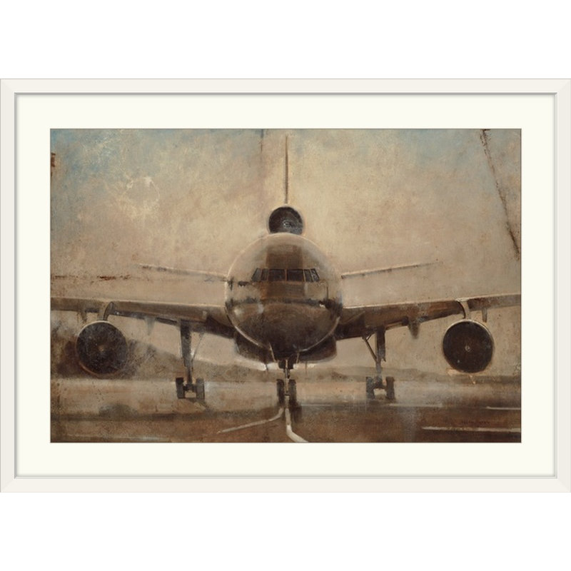 «Crepuscolo Tonal Plane» par Joseph Cates, reproduction d'art, Cadre blanc, H 28 po x l 38 po x P 1 po