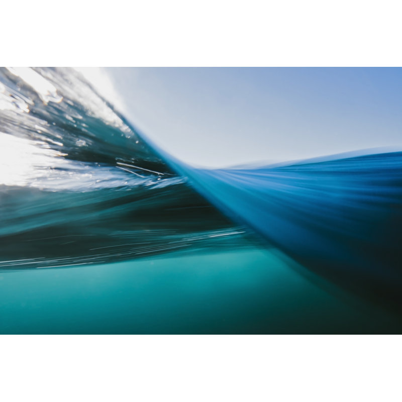 Blue Ocean Waters Surface - Wrapped Canvas Print, 30cm H x 46cm W