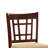 Aristarchus Set of 2 Chairs Dining Room Furniture Brown Solid Wood Counter Height Chairs