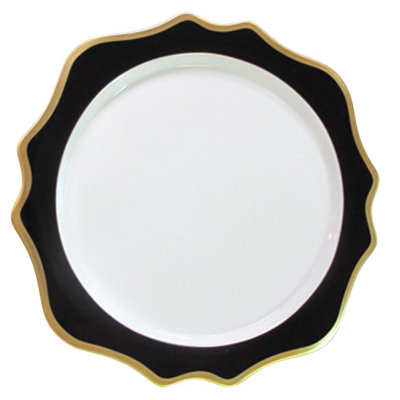 Annas Palette Porcelain China Scalloped Charger