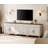 TV Stand For 100 Inch TV, 3-In-1 TV Console Table For 75/80/85/90 Inch TV, Entertainment Center With 5 Drawers And 4 Doors, Rustic White