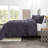 Double Brushed Pleated Duvet Cover Set-1138808773-1138816898