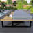 Wood Outdoor Lounge Chair With 5-Position Adjustable Backrest , Sturdy Frame, And Patio Lounger With Side Table-317702248