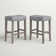 Ileana Upholstered Counter Stool with Solid Wood Frame