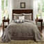 Ensemble de couvre-lit en jacquard 5 pièces avec coussins Aubrey-21406963-72077767