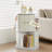 Rotating Bookshelf Tower, Solid Wood Rotating Bookshelf, 2 Tier Spinning Bookshelf With 2 Drawers, 360 Display Revolving Bookcase For Kids&adults, Round Corner Book Shelf For Bedroom, Living Room-1225185994