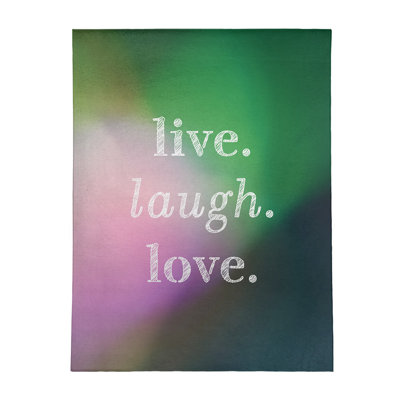 Quotes Chenille Indoor Rug