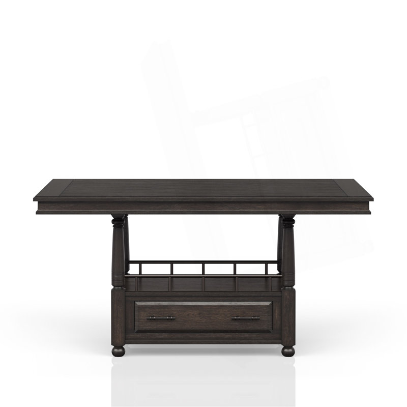 Deep Coffee Counter Height Dining Table