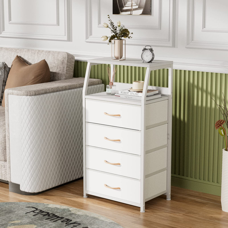 Tieny 4 Drawer Storage Drawer, White