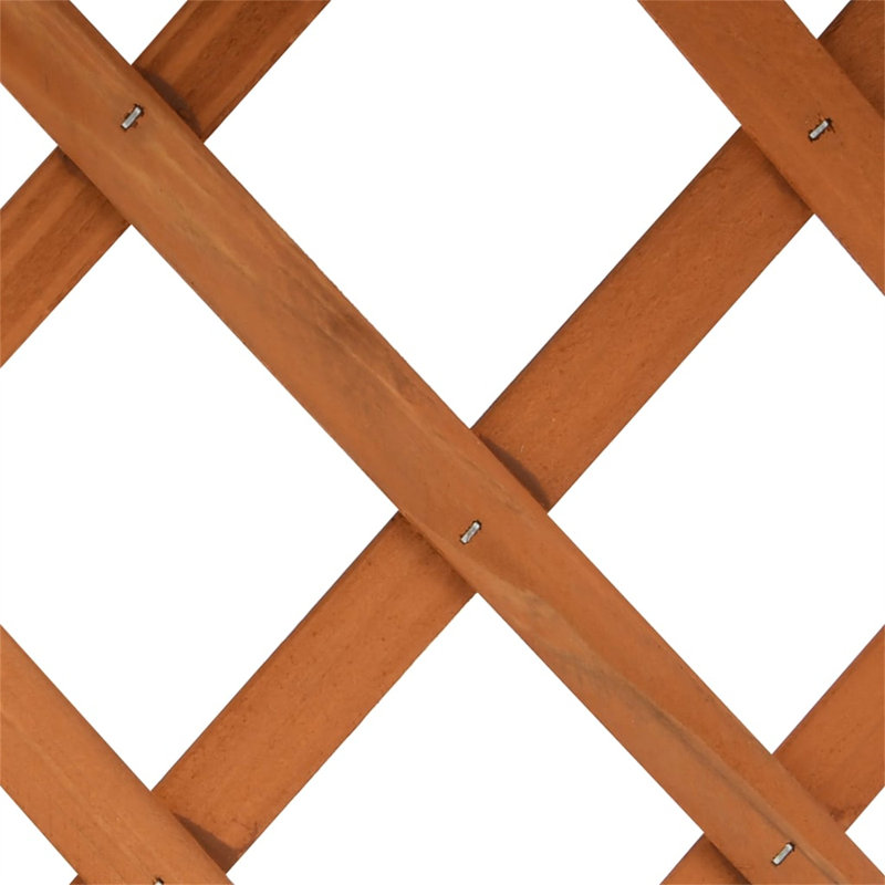 Brosley Wood Elevated Planter, Orange