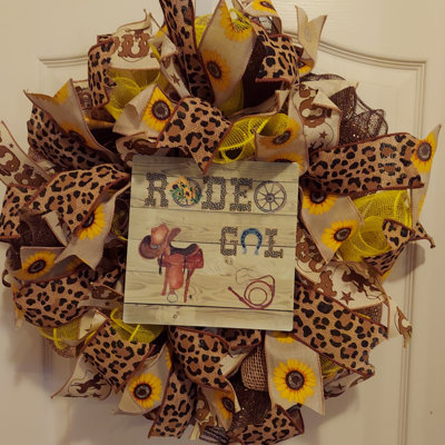 Couronne en maille 22 po Rodeo Gal