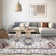 Oriental Machine Washable Area Rug with Rubber Backing for Living Room Non-Slip Indoor Carpet Low-Pile Rug for Bedroom Dining Room Hallway Kitchen Office Playroom Nursery
