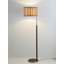 Lampe sur pied vintage en fer forgé et tissu French Mid-Century