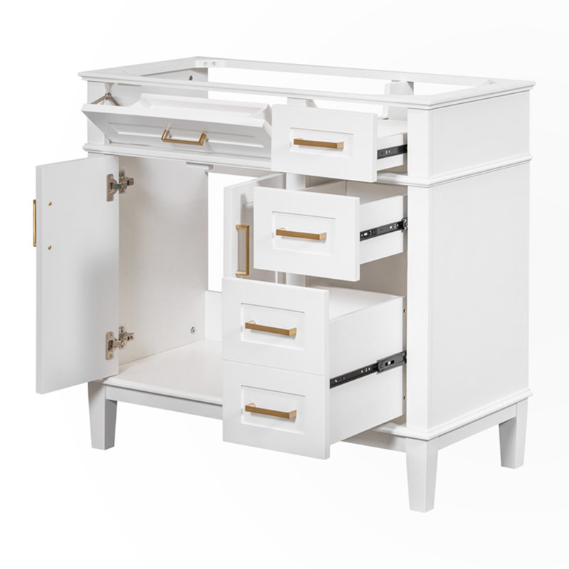 Gared Accent Cabinet, White