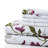 Marina Decoration Home Decor Bedding Bedroom Bedsheet Soft Silky Deep Pocket Rayon from Bamboo All Season 6 Pieces Printed Sheet Set with 4 Pillowcases, Pink Light Floral Pattern Double/Full Size-310552622