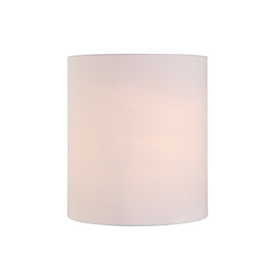 Abat-jour tambour en tissu (Spider) en blanc