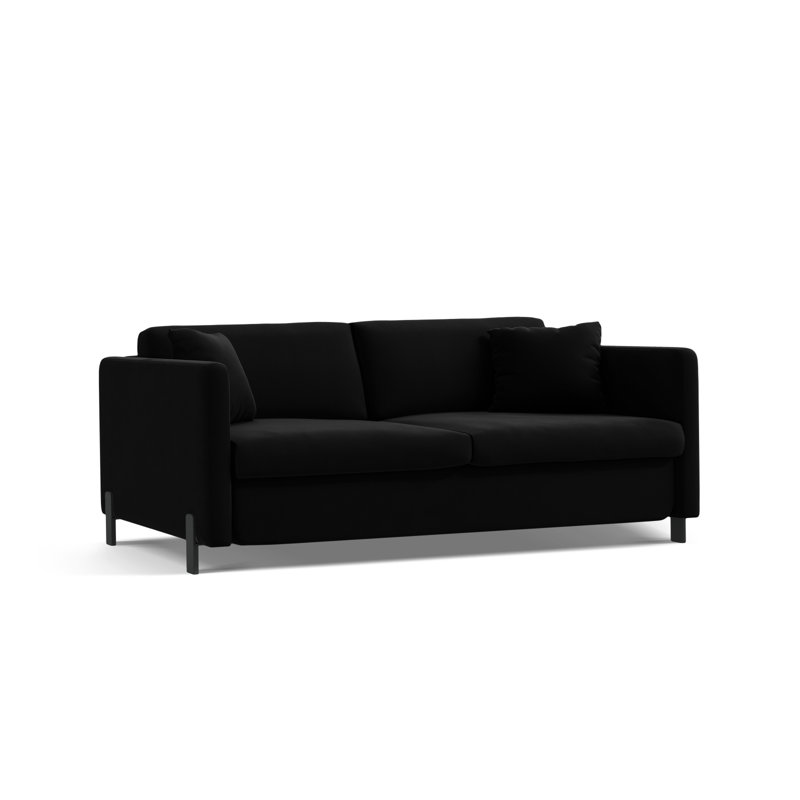 Bilek Velvet Sofa Bed, 4, Black