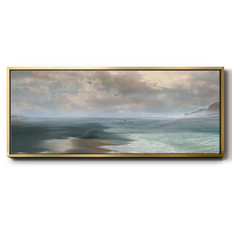 Rushing, reproduction d'art sur toile, H 20 po x l 50 po x P 1,5 po, Or