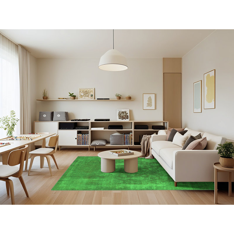 Emett Washable Oriental Indoor Rug, Rectangle 7' x 9'