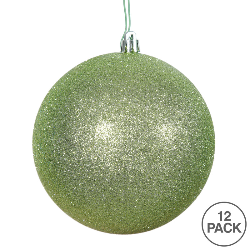 Décoration de boule décorative des Fêtes, H 2,75 po x l 2,75 po x P 2,75 po, Céladon