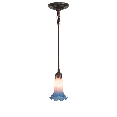 Mini-luminaire suspendu 5 po Tiffany Pond