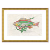 Fish Paque Stripe Giclee Print by Dana Gibson