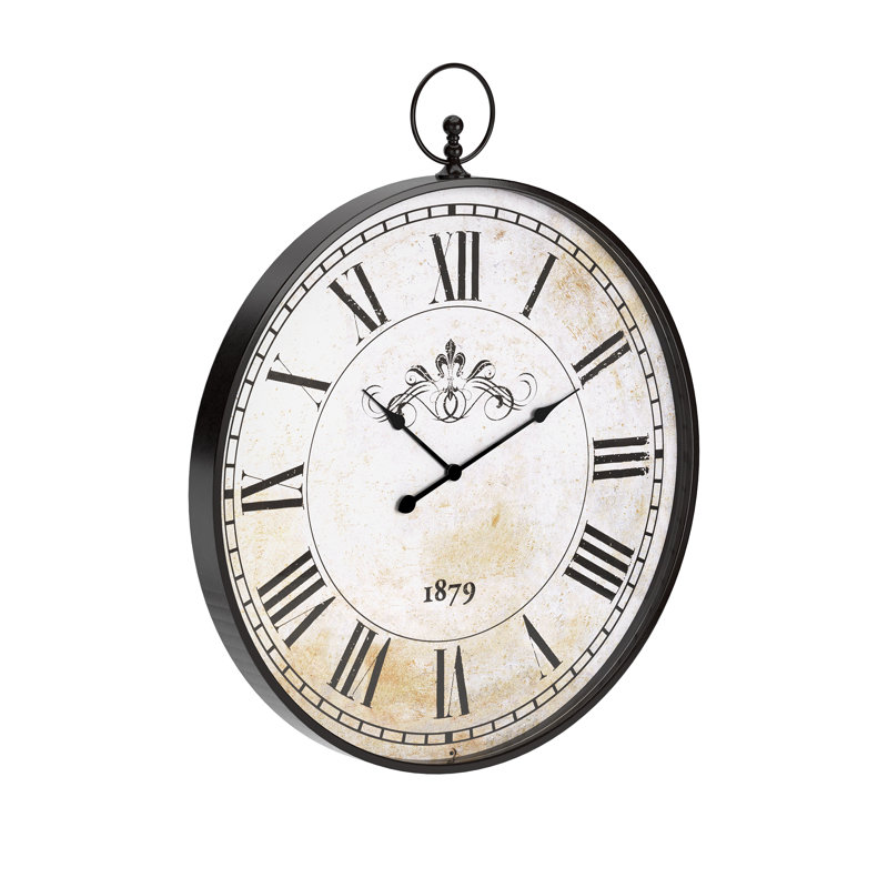 Très grande horloge murale 31 po
