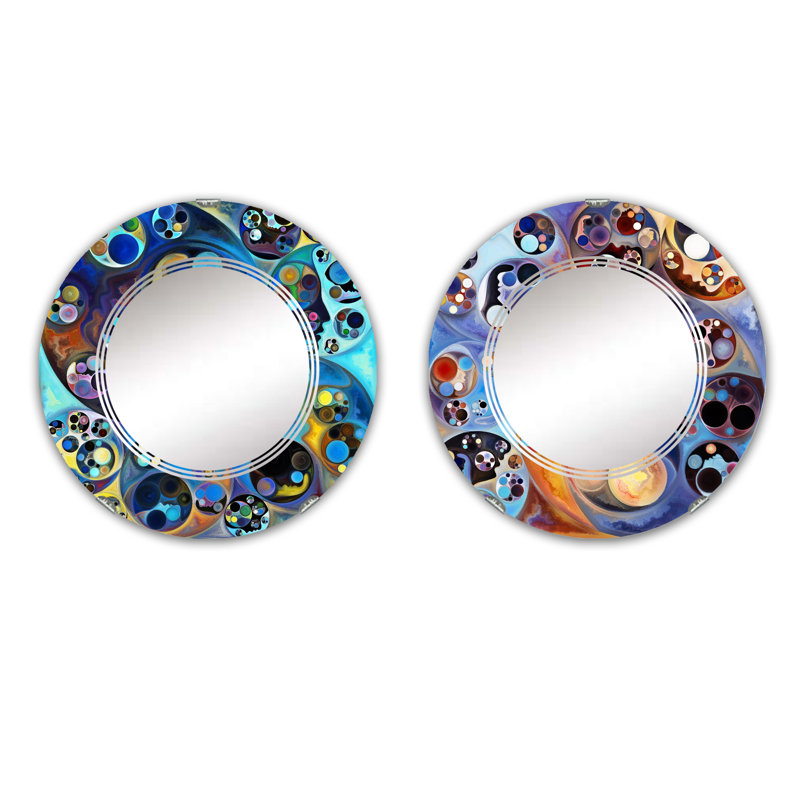 Ensemble de 2 miroirs sans cadre