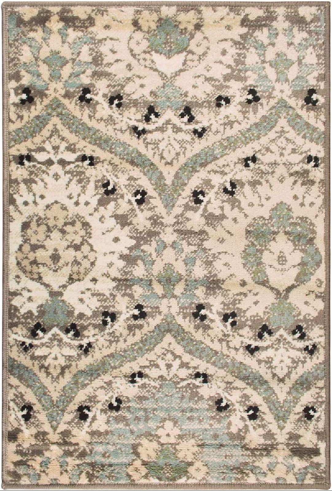 Bungalow Rose Damask Machine Woven Rectangle 2' x 3' Polypropylene Area ...