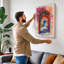 Mediterranean Courtyard Boho - Wrapped Canvas-2041794312-2041794314