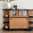 59.1 " W Rubberwood Solid Wood Sideboard