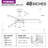 Small-CF 48''-3 Blades Smart Ceiling Fan With LED Light, Remote Control, Works With Alex And Tuya App-1595950882