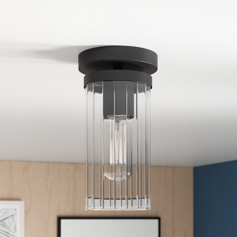 Plafonnier semi-encastré 1 lumière 4,75 po Bertelli