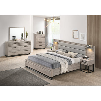 Earvin Upholstered Standard 6 Piece Bedroom Set by Latitude Run