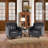 Enoks Tufted Leather Armchair-2044316491