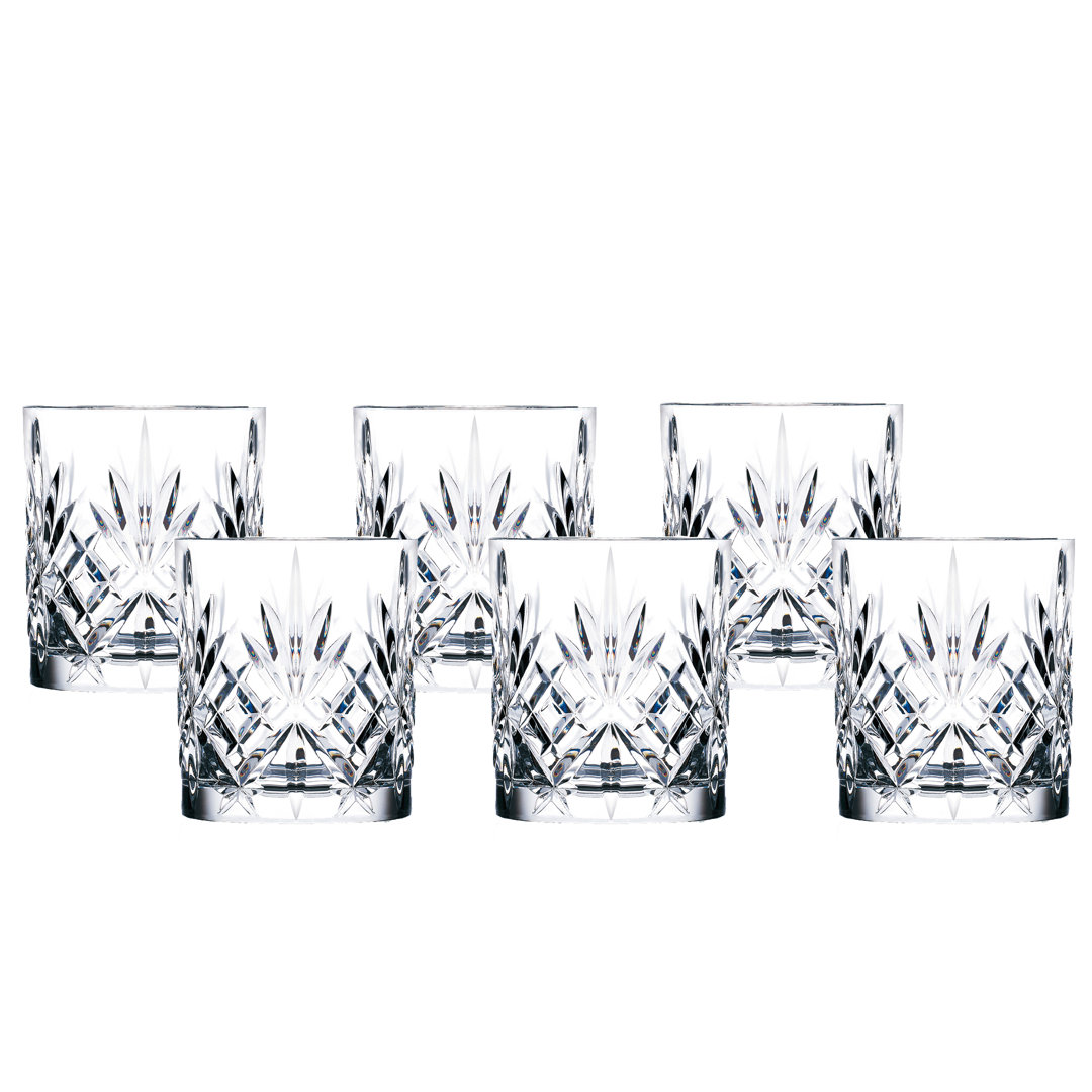 9oz. Crystal Whiskey Glass Set (Set of 6) Lorren Home Trends