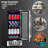 AOBOSI 14.96'' W Convertible 94 Cans (12 oz.) 2.88 Cubic Feet Beverage Cooler with Reversible Door