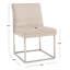 Chaise d'appoint rembourrée en acier inoxydable Athens-1213203037-1208584444