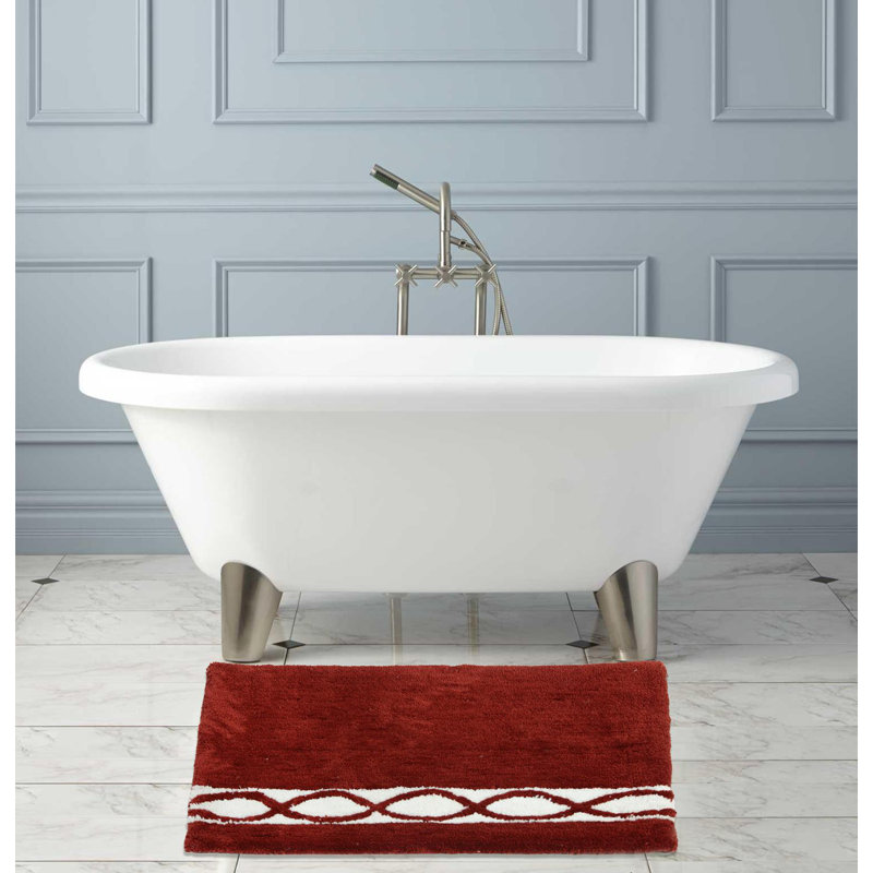 Yamaguchi Non-Slip Bath Rug, Cabernet