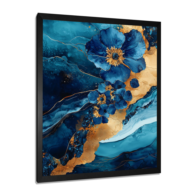 Haringe - reproduction d'art sur toile florale, H 32 po x l 24 po, Reproduction encadrée sans passe-partout