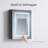 Rigel LED Mirror Medicine Cabinet with Lights | Recessed or Surface Bathroom Cabinet | One Touch Built-in Defogger | Dimmer | Makeup Mirror | 2 Adjustable Glass Shelves