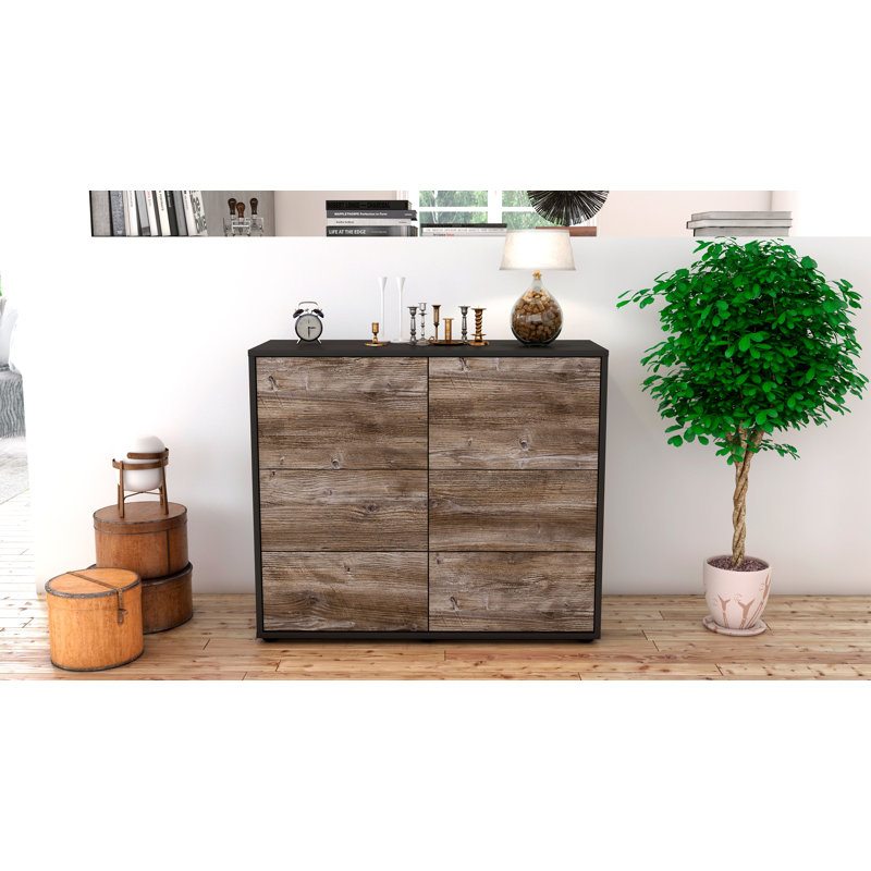 Reposa 92cm Sideboard, Anthracite/Driftwood