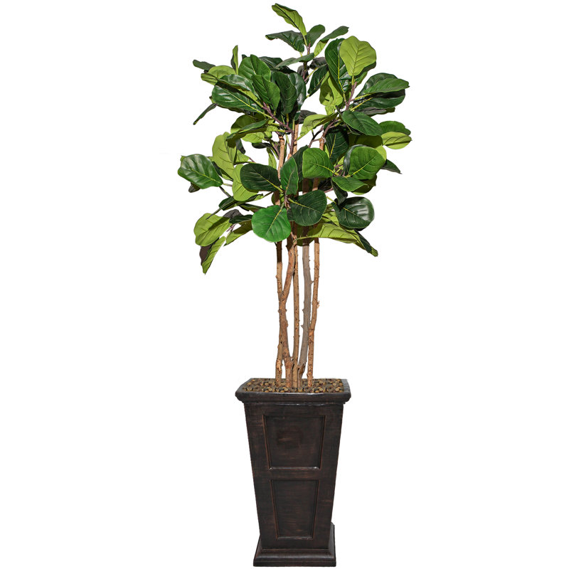 Panama 80'' Faux Palm Tree in Fiberstone Vase
