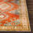 Mags Machine Washable Oriental Burnt Orange/Orange Area Rug-1572425464
