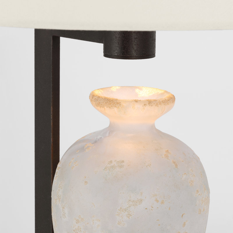 Phial Table Lamp, Etruscan/Warm Iron/Dark Walnut