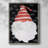 Winter Snow Gnome Framed Print - Solid Wood