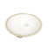 Dekorman 16.4'' White Ceramic Oval Bathroom Sink with Overflow